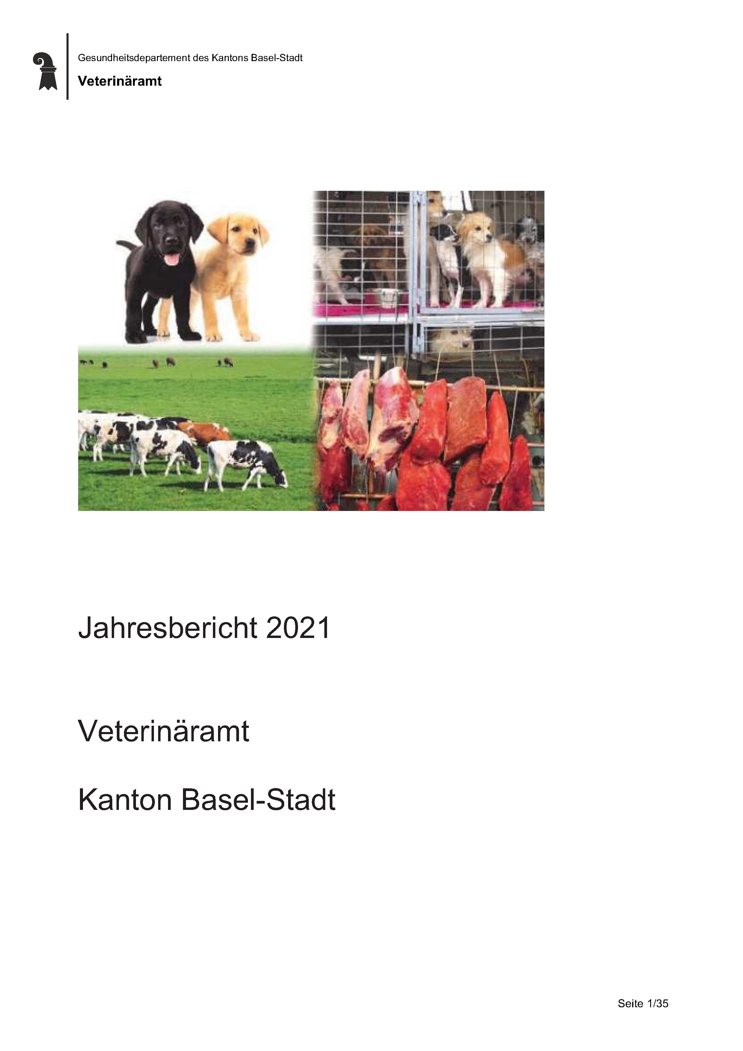 Jahresbericht Veterinäramt Basel-Stadt 2020
