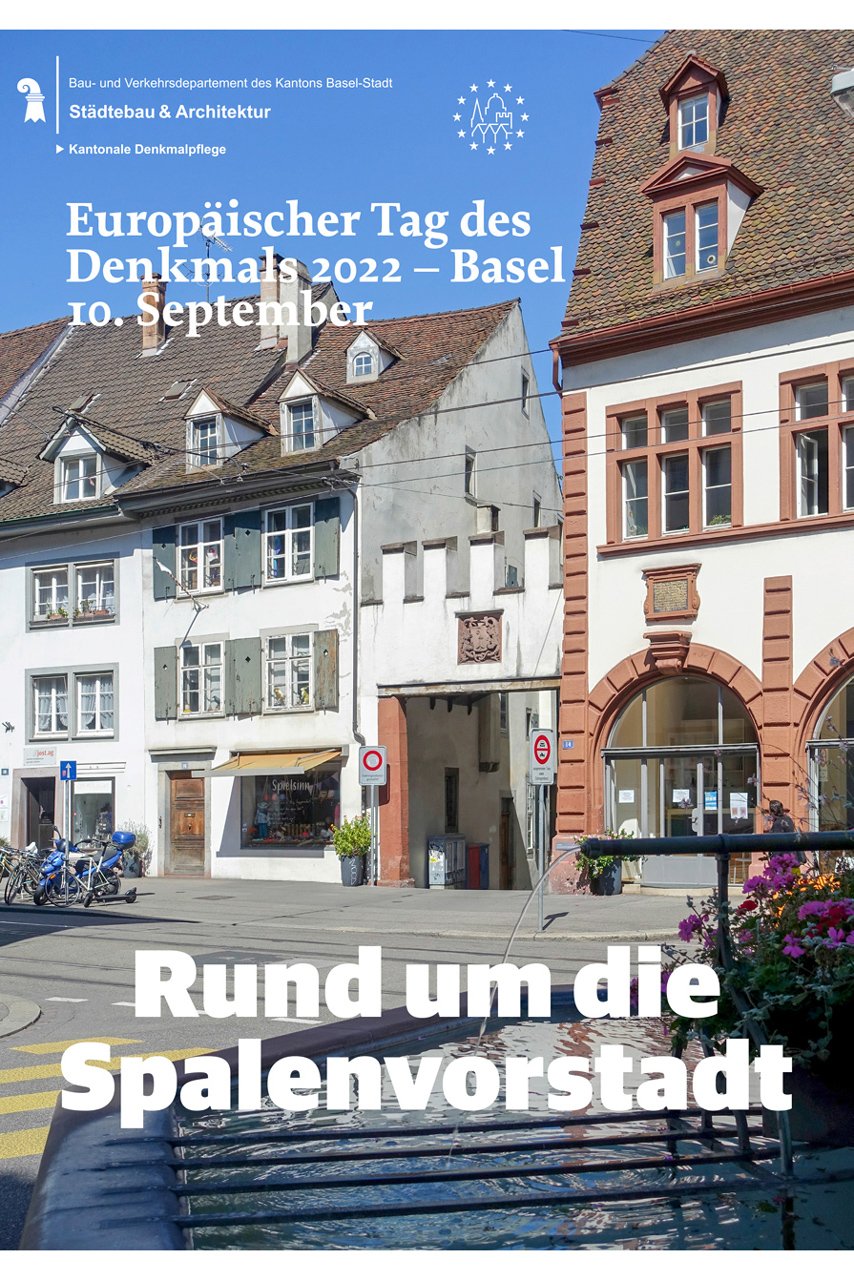 Cover Programmzeitung Europäischer Tag des Denkmals 2022 – Basel, 10. September