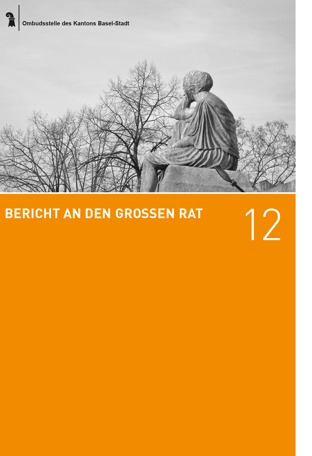 Titelbild des Berichts an den Grossen Rat 2012 der Ombudsstelle des Kanton Basel-Stadt
