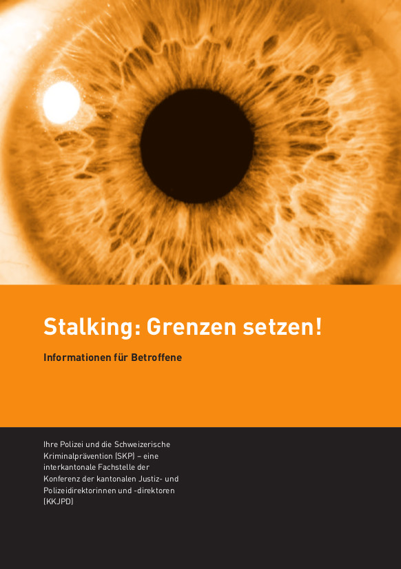Cover Publikation: Orange eingefärbte Detailaufnahme eines Auges. Im unteren Bereich befinden sich Titel und Hinweise zu den Herausgebern der Publikation