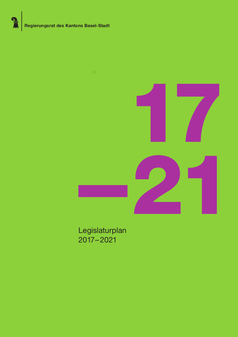 Titelseite Legislaturplan 2017-2021