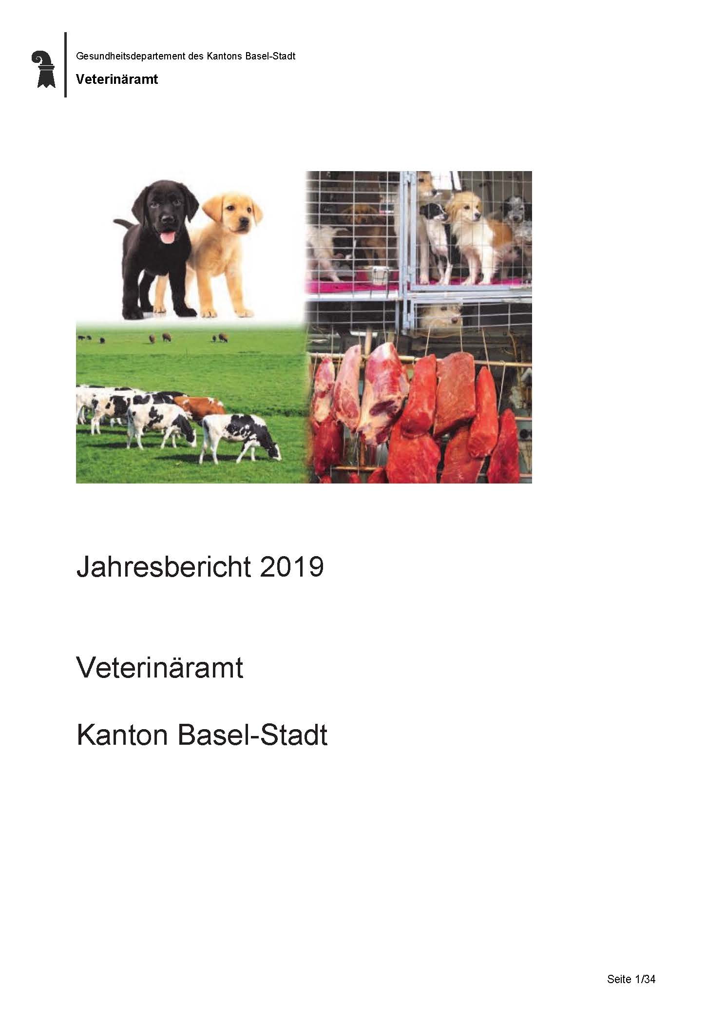 Jahresbericht Veterinäramt Basel-Stadt 2019