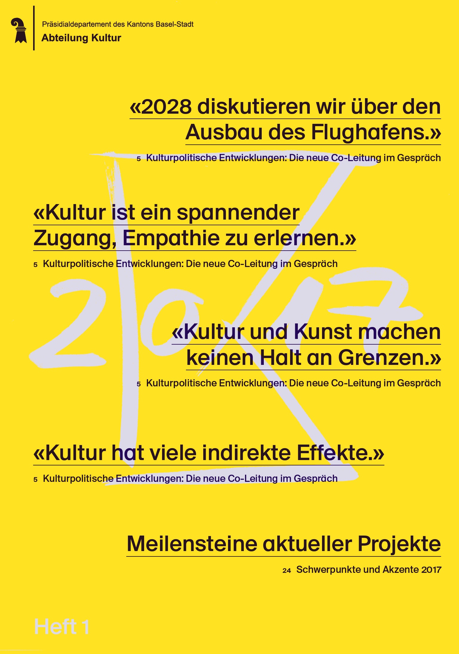 Jahresbericht 2017 der Abteilung Kultur Basel-Stadt