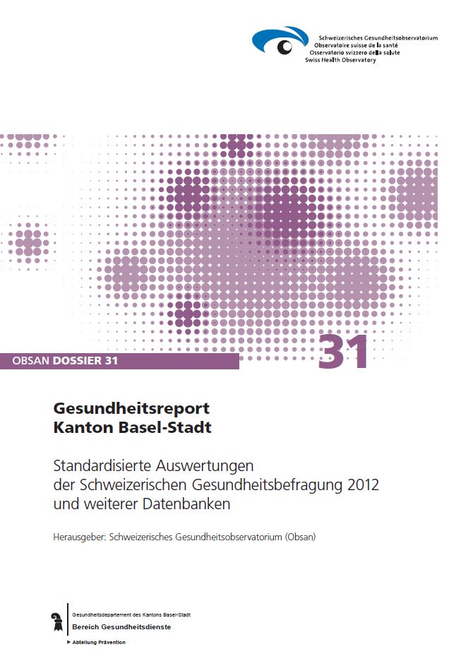 Deckblatt Gesundheitsbericht Basel-Stadt 2014