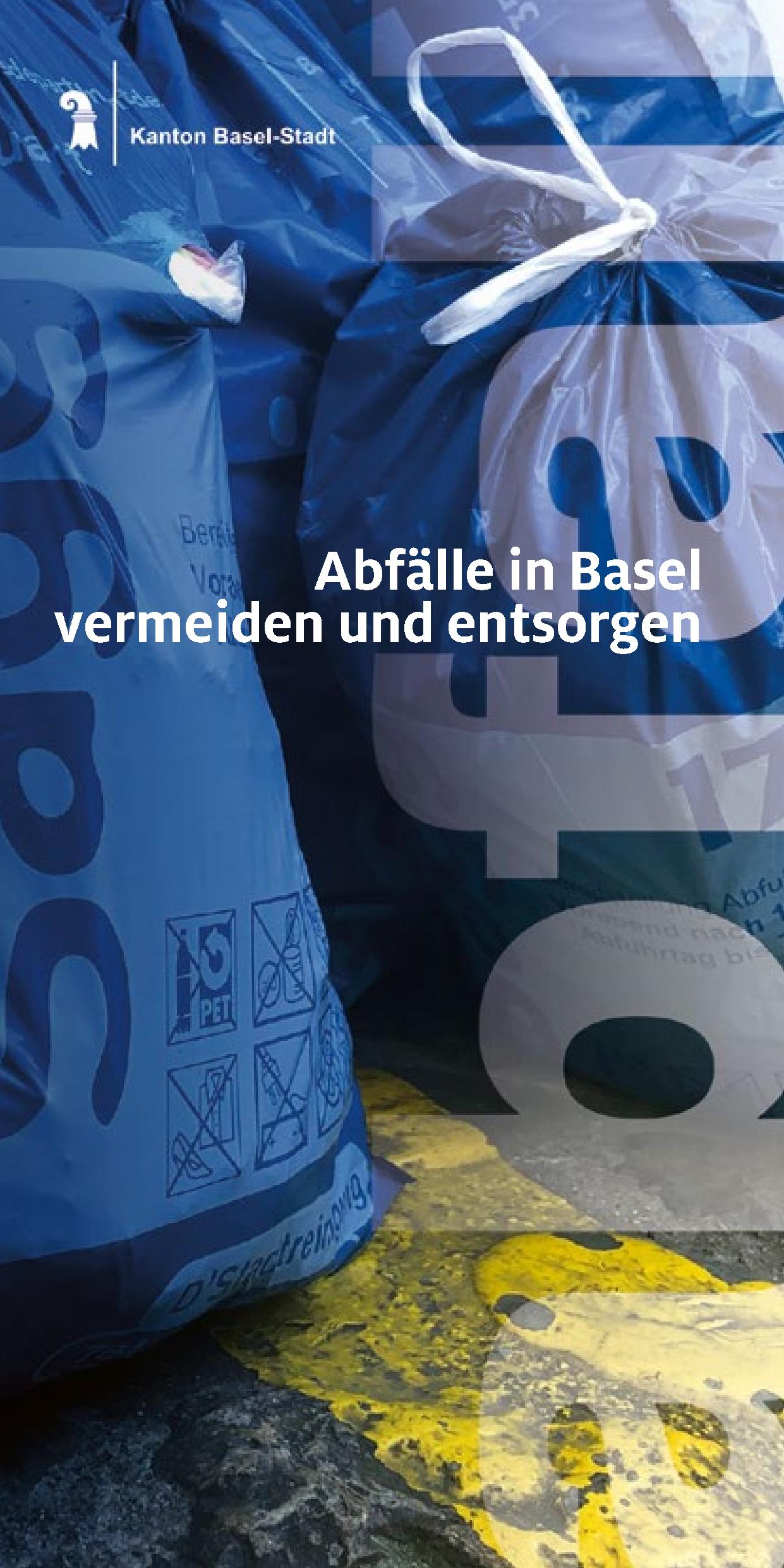 Titelbild des Flyers Abfälle in Basel vermeiden und entsorgen
