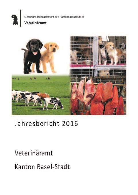 Jahresbericht Veteirnäramt Basel-Stadt 2016