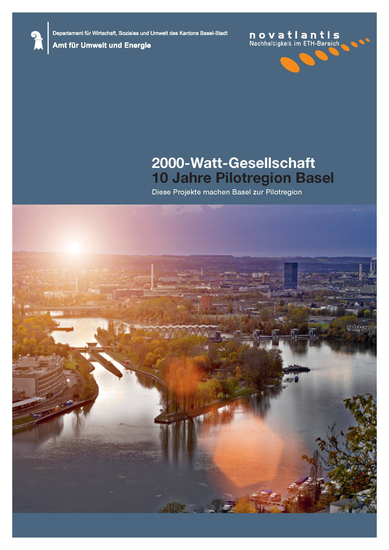 Deckblatt Broschüre 10 Jahre Pilotregion Basel