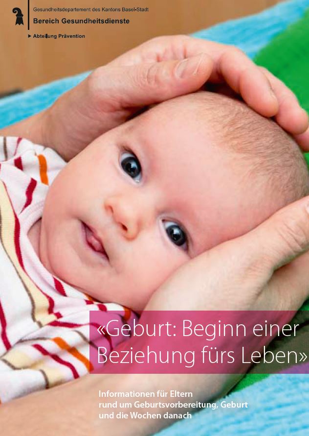 Deckblatt Broschüre Geburt: Beginn einer Beziehung fürs Leben