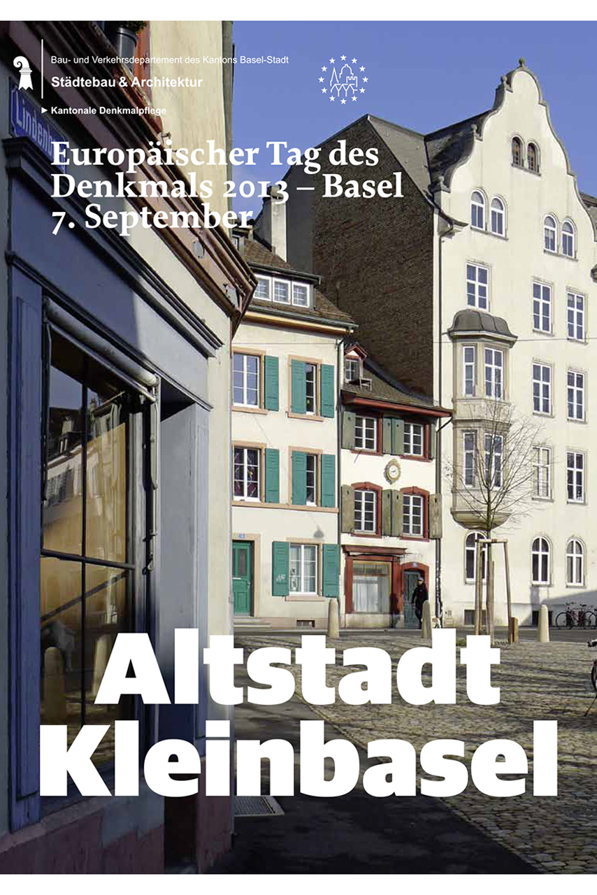 Coverbild Broschüre Programmzeitung Europäischer Tag des Denkmals 2013 – Basel, 7. Sept.: Altstadt Kleinbasel