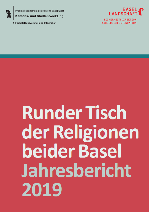 Cover des Jahresberichtes Runder Tisch der Religionen.