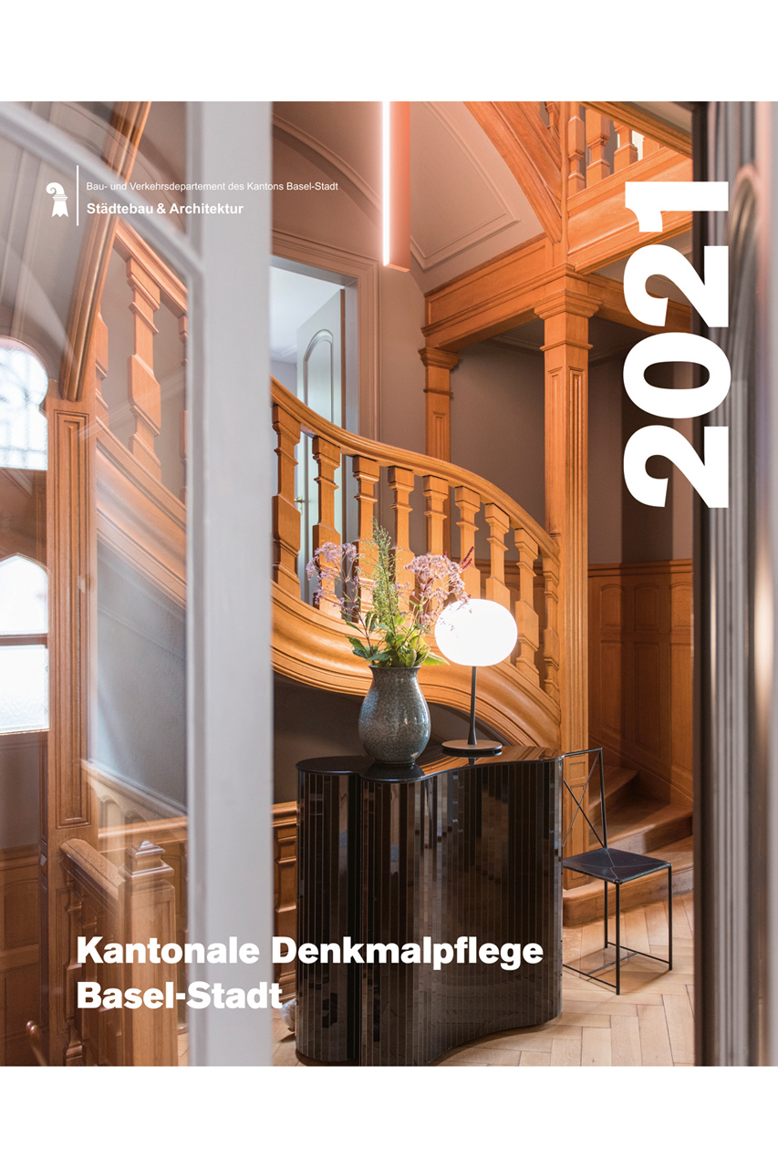 Coverbild Jahresbericht Kantonale Denkmalpflege Basel-Stadt 2021